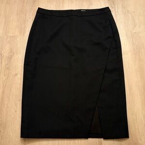 ✨2026 SALE ITEM✨ Garnet Hill Black Wool Pencil Skirt Womens 30” Waist Size 6